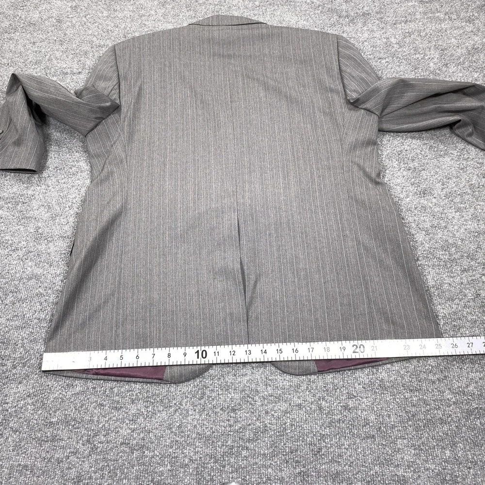 Cremieux Loro Piana Suit Jacket Mens 46 Gray Wool Blazer Single-Breasted‎